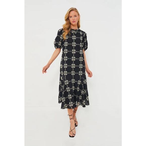 Tuckernuck Dresses & Skirts - TUCKERNUCK Black Eyelet Lewis Dress NWT Size Medium